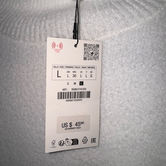 Zara  Knit Cropped Pullover - Picture 4 of 8